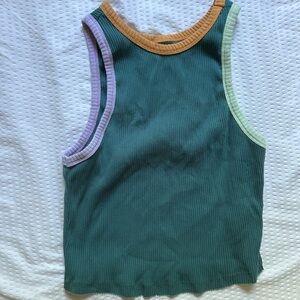 Color block tank top